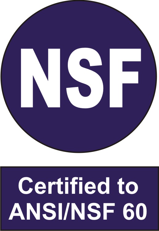 NSF Certified to ANSI/NSF 60